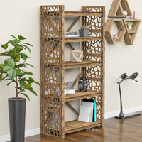 Thumbnail for Stones X 5-tier Bookshelf Bookcase Shelving Unit