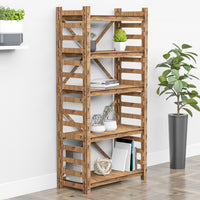 Thumbnail for Ladder X 5-tier Bookshelf Bookcase Shelving Unit