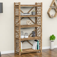 Thumbnail for Brickwall X 5-tier Bookshelf Bookcase Shelving Unit