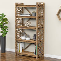 Thumbnail for Arabic X 5-tier Bookshelf Bookcase Shelving Unit