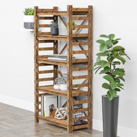 Thumbnail for Ladder X 5-tier Bookshelf Bookcase Shelving Unit