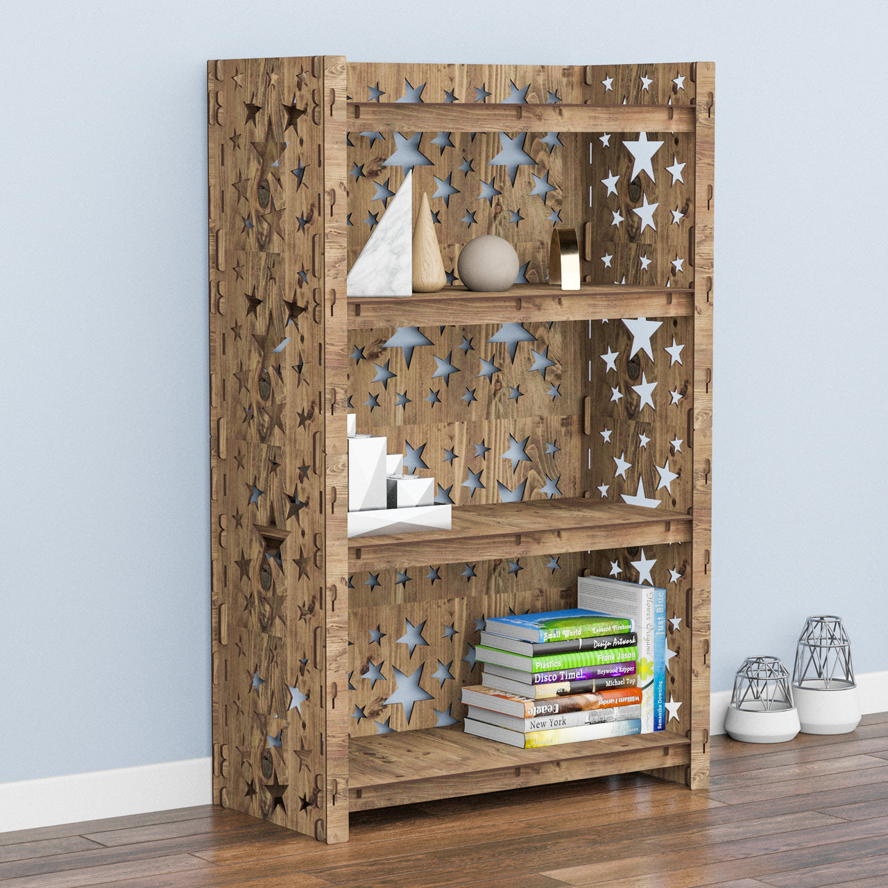 Stars LUX 4-tier Bookshelf Bookcase Shelving Unit