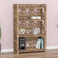 Thumbnail for Hearts LUX 4-tier Bookshelf Bookcase Shelving Unit