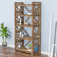 Thumbnail for Hearts X 5-tier Bookshelf Bookcase Shelving Unit