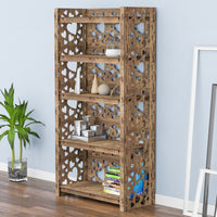 Thumbnail for Hearts LUX 5-tier Bookshelf Bookcase Shelving Unit