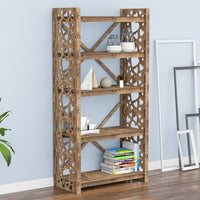 Thumbnail for Hearts X 5-tier Bookshelf Bookcase Shelving Unit