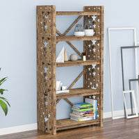 Thumbnail for Stars X 5-tier Bookshelf Bookcase Shelving Unit