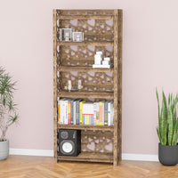 Thumbnail for Hearts LUX 6-tier Bookshelf Bookcase Shelving Unit