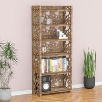 Thumbnail for Hearts LUX 6-tier Bookshelf Bookcase Shelving Unit