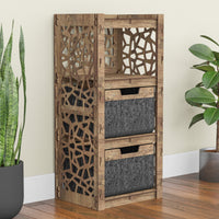 Thumbnail for Stones Thin Slim 2 Drawer Unit [2 BLACK BINS]