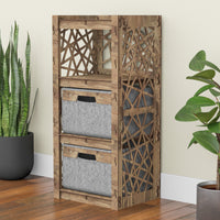 Thumbnail for Crystals Thin Slim 2 Drawer Unit [2 GRAY BINS]