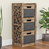 Thumbnail for Crystals Thin Slim 3 Drawer Unit [3 BLACK BINS]