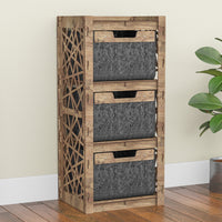 Thumbnail for Crystals Thin Slim 3 Drawer Unit [3 BLACK BINS]