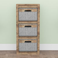 Thumbnail for Solar Thin Slim 3 Drawer Unit [3 GRAY BINS]