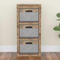 Thumbnail for Crystals Thin Slim 3 Drawer Unit [3 GRAY BINS]