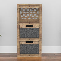 Thumbnail for Arabic Thin Slim 2 Drawer Unit [2 BLACK BINS]