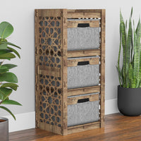 Thumbnail for Arabic Thin Slim 3 Drawer Unit [3 GRAY BINS]