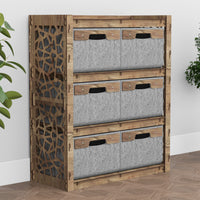 Thumbnail for Stones Dresser 6 Drawers Storage Unit [6 LARGE GRAY BINS]