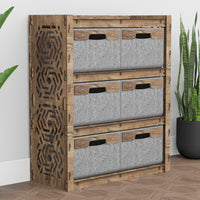 Thumbnail for Solar Dresser 6 Drawers Storage Unit [6 LARGE GRAY BINS]