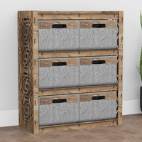 Thumbnail for Solar Dresser 6 Drawers Storage Unit [6 LARGE GRAY BINS]