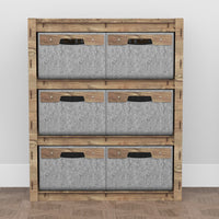 Thumbnail for Solar Dresser 6 Drawers Storage Unit [6 LARGE GRAY BINS]