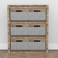 Thumbnail for Crystals Dresser 6 Drawers Storage Unit [6 LARGE GRAY BINS]