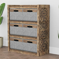 Thumbnail for Solar Dresser 6 Drawers Storage Unit [6 LARGE GRAY BINS]