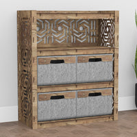 Thumbnail for Solar Dresser 4 Drawers Storage Unit [4 LARGE GRAY BINS]