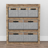 Thumbnail for Crystals Dresser 7 Drawers Storage Unit [4L 3S GRAY BINS]