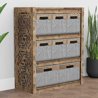 Thumbnail for Solar Dresser 8 Drawers Storage Unit [2L 6S SMALL GRAY BINS]