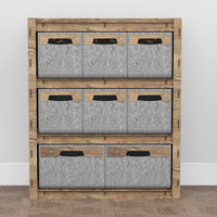 Thumbnail for Solar Dresser 8 Drawers Storage Unit [2L 6S SMALL GRAY BINS]