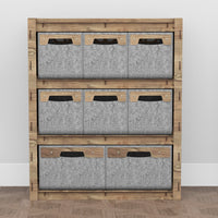 Thumbnail for Arabic Dresser 8 Drawers Storage Unit [2L 6S GRAY BINS]