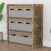 Thumbnail for Solar Dresser 8 Drawers Storage Unit [2L 6S SMALL GRAY BINS]