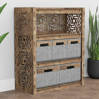 Thumbnail for Solar Dresser 5 Drawers Storage Unit [2L 3S SMALL GRAY BINS]