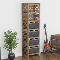 Thumbnail for Arabic Tall 8 Drawer Storage Tower [8 SMALL BLACK BINS]