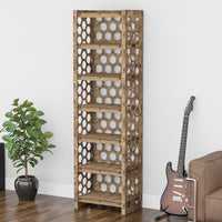 Thumbnail for Honeycomb Tall 6 Drawer Storage Tower [6 LARGE GRAY BINS]