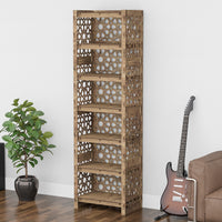 Thumbnail for Arabic Tall 6 Drawer Storage Tower [6 SMALL GRAY BINS]