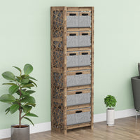 Thumbnail for Crystals Tall 9 Drawer Storage Tower [3L 6S GRAY BINS]