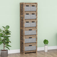 Thumbnail for Crystals Tall 9 Drawer Storage Tower [3L 6S GRAY BINS]