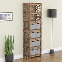 Thumbnail for Stones Tall 8 Drawer Storage Tower [8 SMALL GRAY BINS]