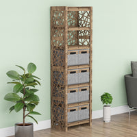 Thumbnail for Crystals Tall 8 Drawer Storage Tower [8 SMALL GRAY BINS]