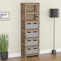 Thumbnail for Stones Tall 8 Drawer Storage Tower [8 SMALL GRAY BINS]