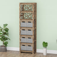 Thumbnail for Crystals Tall 8 Drawer Storage Tower [8 SMALL GRAY BINS]