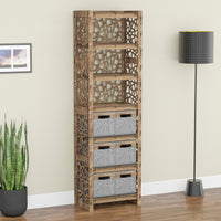 Thumbnail for Stones Tall 6 Drawer Storage Tower [6 SMALL GRAY BINS]