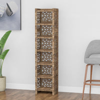 Thumbnail for Arabic Tall Narrow Tallboy 6 Drawers Storage Tower [6 BLACK BINS]