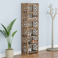 Thumbnail for Tall Entryway Shoe Rack Brickwall