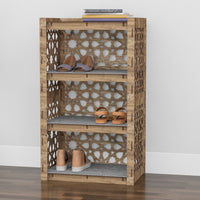 Thumbnail for Narrow 4-tier Shoe Rack Arabic