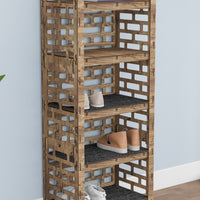 Thumbnail for Tall Entryway Shoe Rack Brickwall