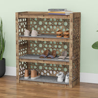 Thumbnail for Entryway 4-tier Shoe Rack Arabic