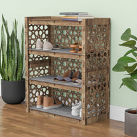 Thumbnail for Entryway 4-tier Shoe Rack Arabic